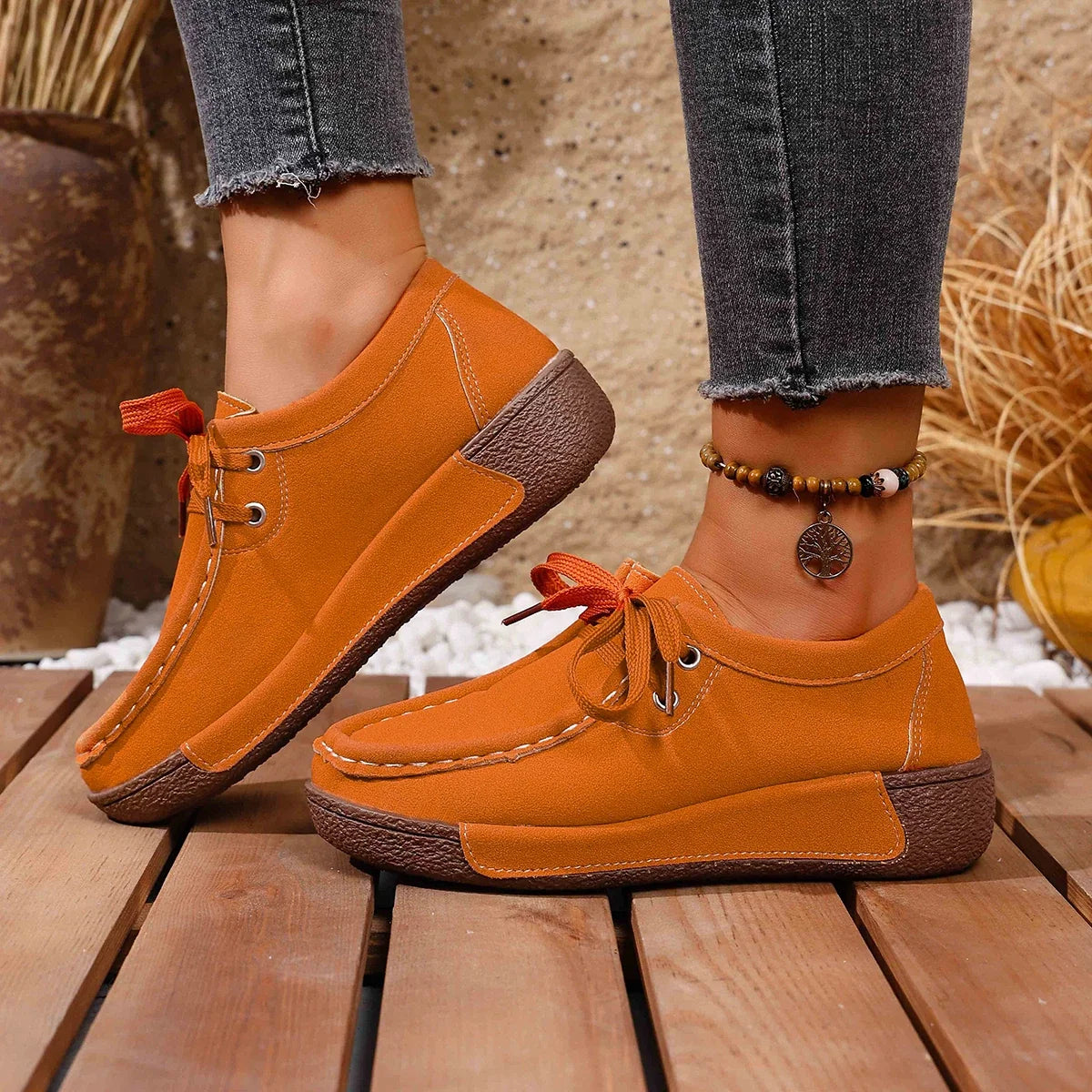 Women's comfortable orthopedic slip-on shoes, engineered for arch support and pain relief.