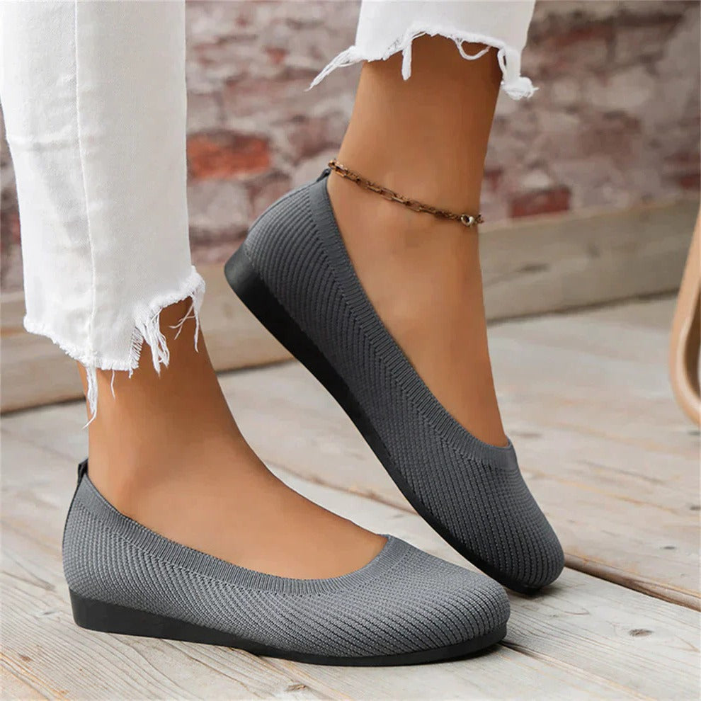 Stylish women's orthopedic slip-on shoes providing excellent arch support & all-day comfort for relief.