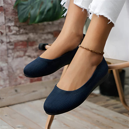 Durable women's orthopedic slip-on shoes for pain relief, featuring memory foam and a non-slip design.