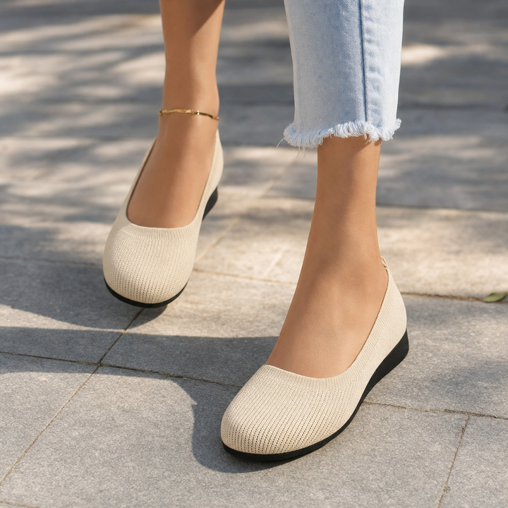 Women's orthopedic slip-ons for posture support, pain relief, and easy, casual wear.