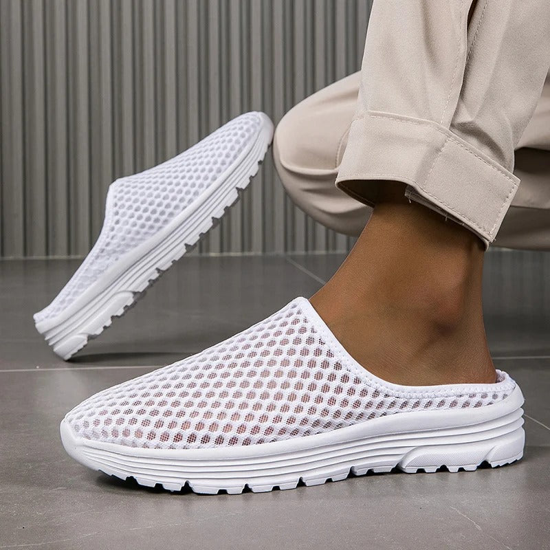 Women's orthopedic slip-on sneakers with superior arch support, ideal for comfortable walking.