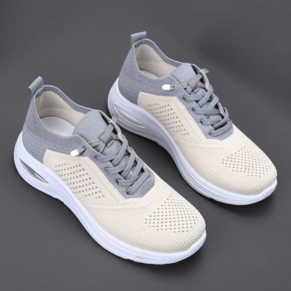 Casual women's orthopedic slip-on walking shoes, lightweight mesh for breathable comfort & support.