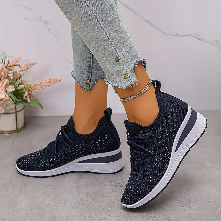 Women's pain relief sneakers, stylish orthopedic design with excellent arch support.