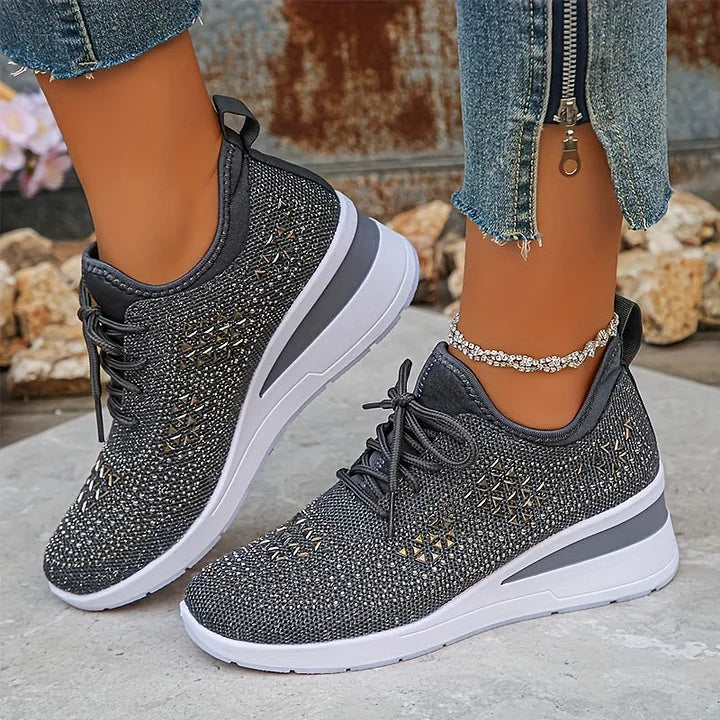 Durable women's orthopedic walking sneakers, built for comfort & long-term support.