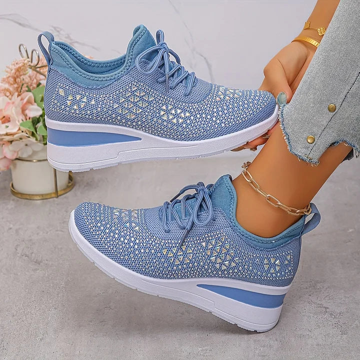Women's athletic orthopedic sneakers, combining style, comfort & pain relief.