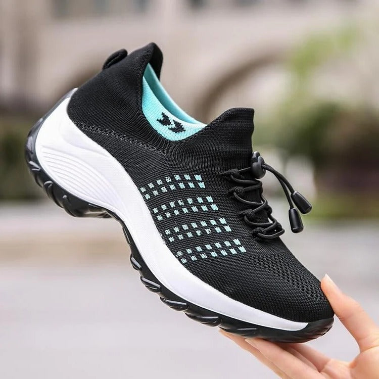 Women's health footwear: comfortable orthopedic sneakers with arch support, perfect for active pain relief.
