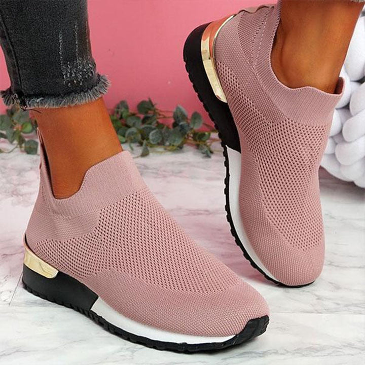 Women's orthopedic supportive sneakers for all-day comfort. Ideal walking shoes with arch support.