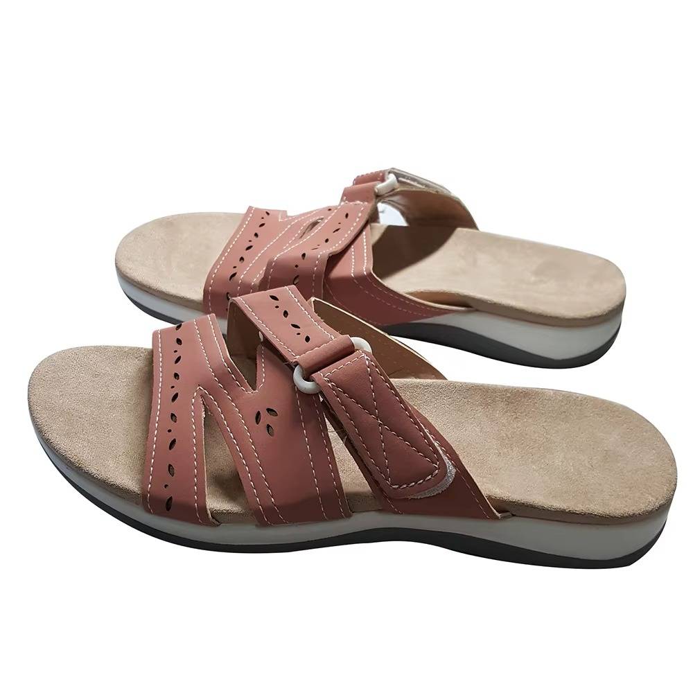 Adjustable orthopedic toe sandals for women, ensuring comfortable wear & relief from foot pain.