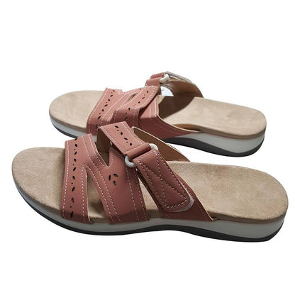 Adjustable orthopedic toe sandals for women, ensuring comfortable wear & relief from foot pain.