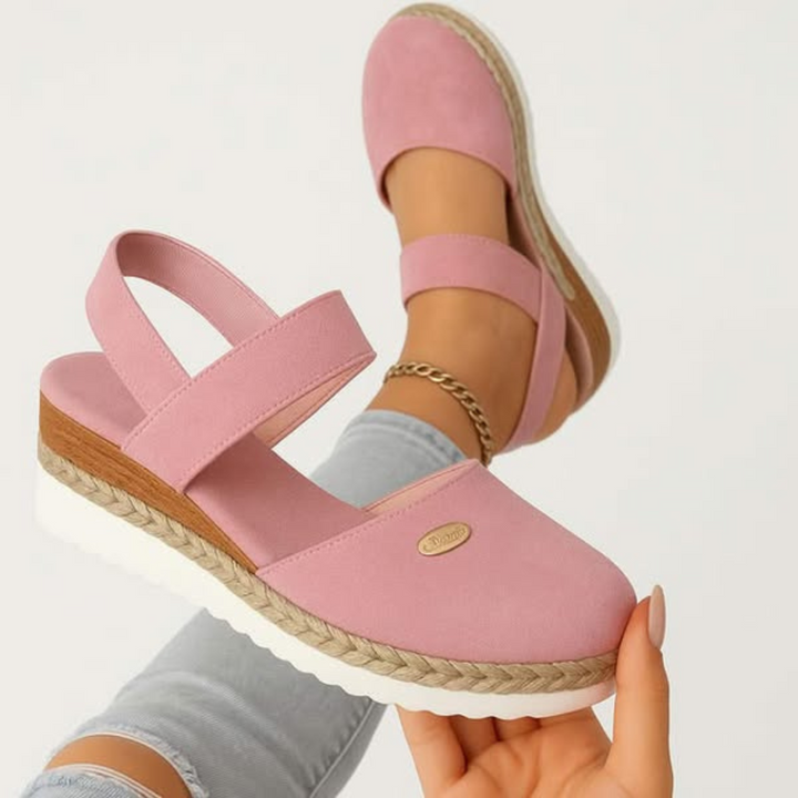 Comfortable women's walking sandals, orthopedic design with cushioning for all-day support.