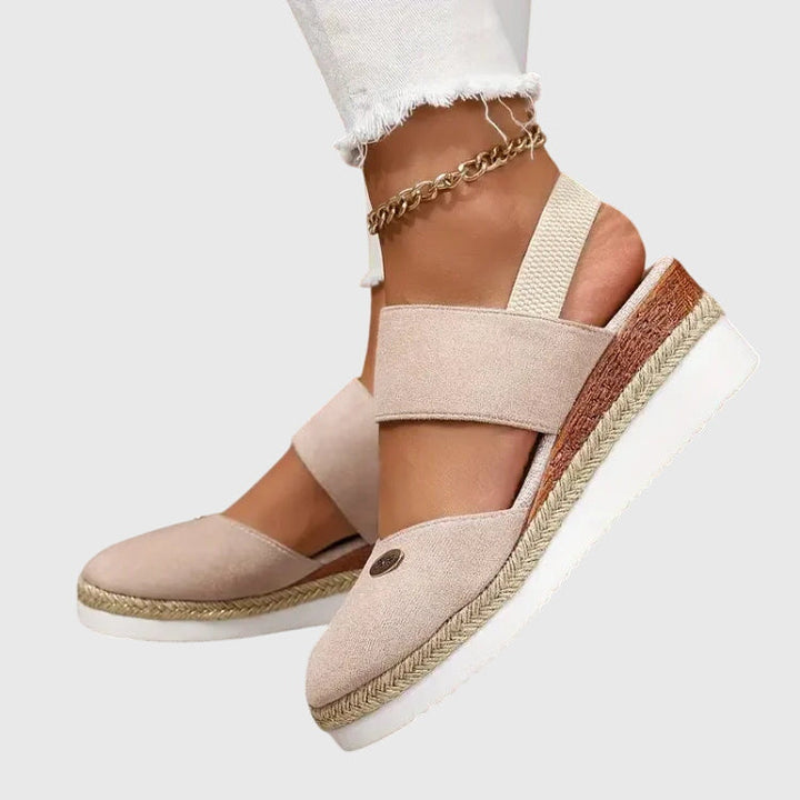 Breathable women's orthopedic walking sandals, cushioned footbed, and arch support for comfortable wear.