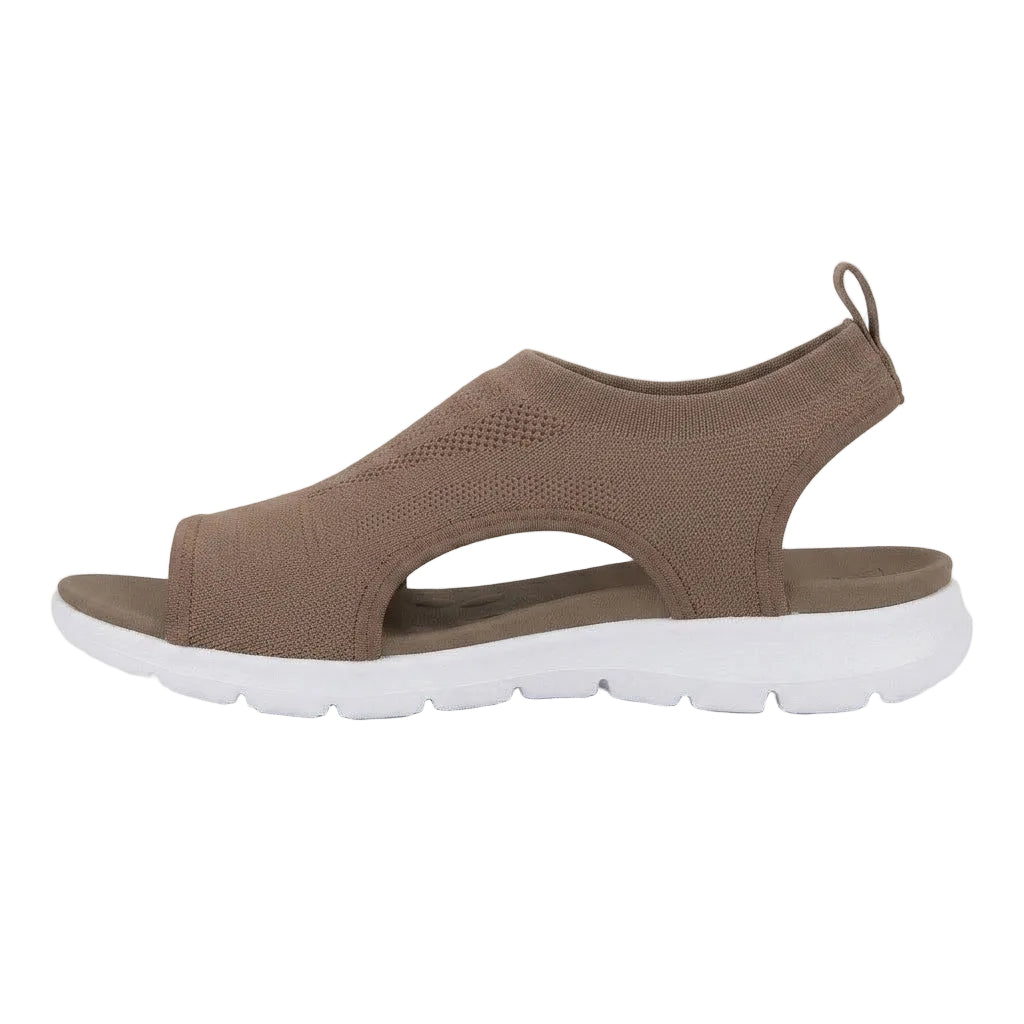 Women's orthopedic walking sandals with arch support for comfort & foot pain relief.