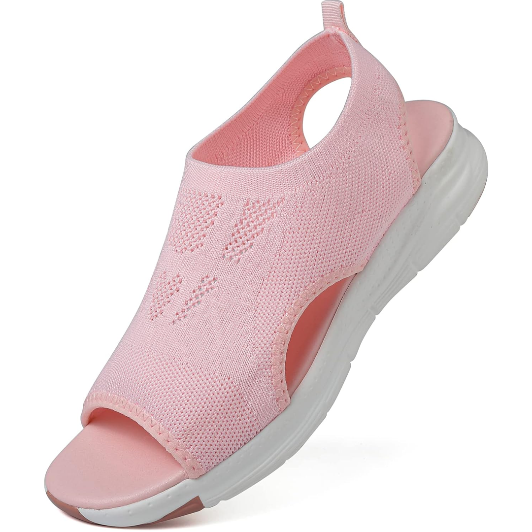 Comfortable women's daily wear sandals: orthopedic arch support & memory foam.