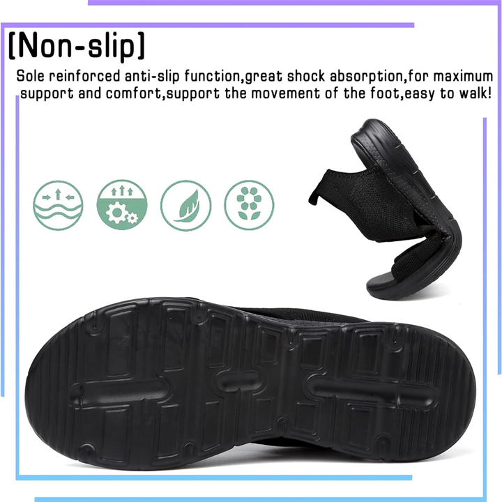 Adjustable women's orthopedic sandals, memory foam for walking & all-day comfort.