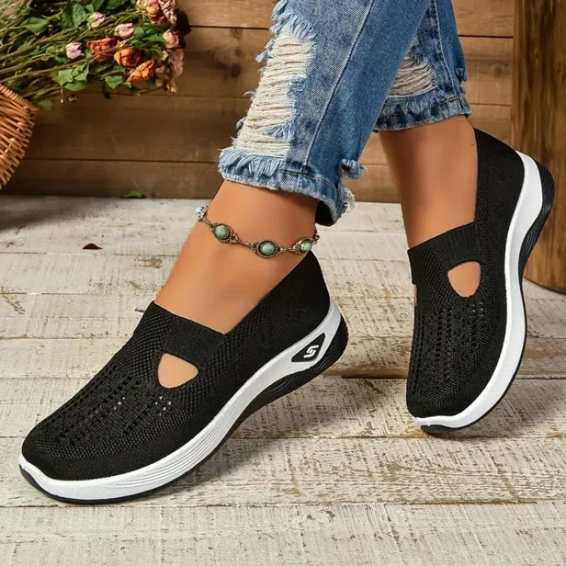 Ultra-comfortable women's walking shoes. Orthopedic design ensures all-day foot support & pain relief.