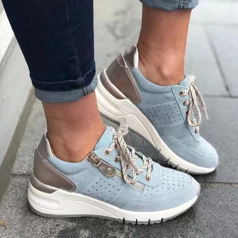 Stylish orthopedic walking shoes for women, designed for arch support & foot pain relief. Great for everyday wear.