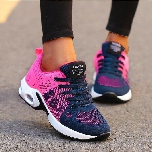 Women's orthopedic walking shoes for pain relief, arch support & cushioned comfort.