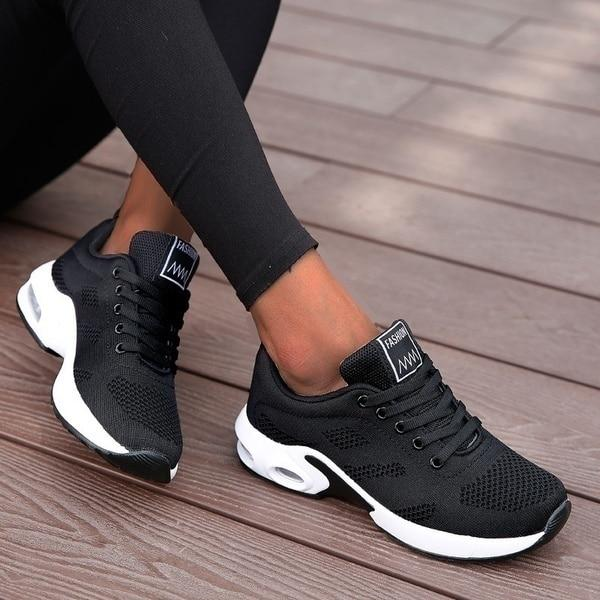 Everyday women's orthopedic walking shoes with foot & arch support for active wear.