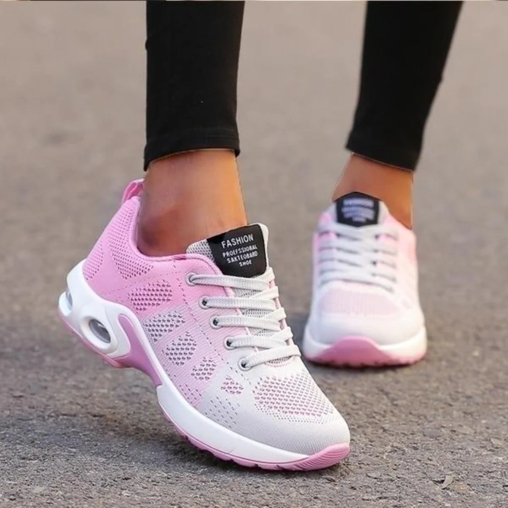 Cushioned sole women's orthopedic shoes with arch support, providing ultimate comfort & pain relief.