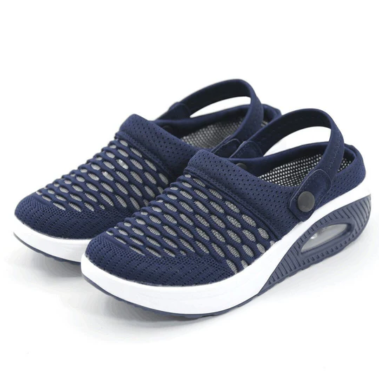 Casual women's orthopedic walking shoes offering air cushion comfort, arch support, and effective pain relief.