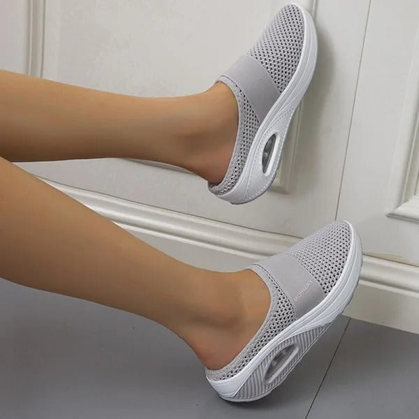 Pain relief orthopedic wedge sandals for women, providing excellent arch support & shock-absorbing comfort.