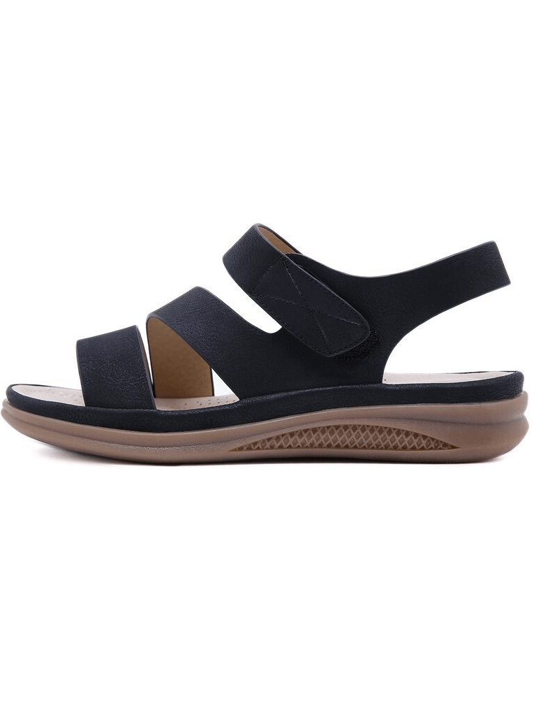 Ergonomic women's wedge sandals, ensuring stable comfort and essential arch support.