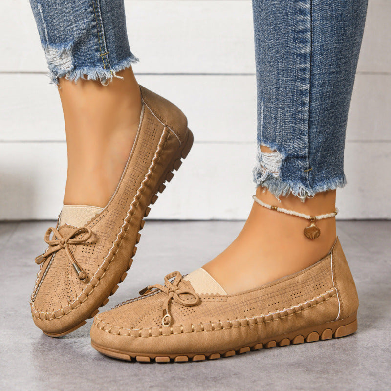Women's orthopedic wide fit loafers for cushioned comfort.