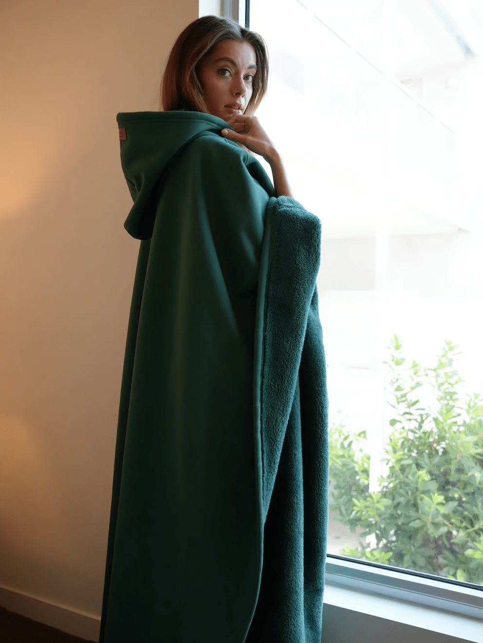 Soft women's hoodie, a versatile top for calming moments & casual outerwear.