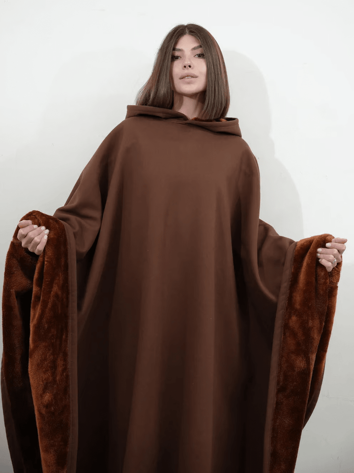 Relaxation fashion: women's super soft, oversized, calming hoodie comfort.