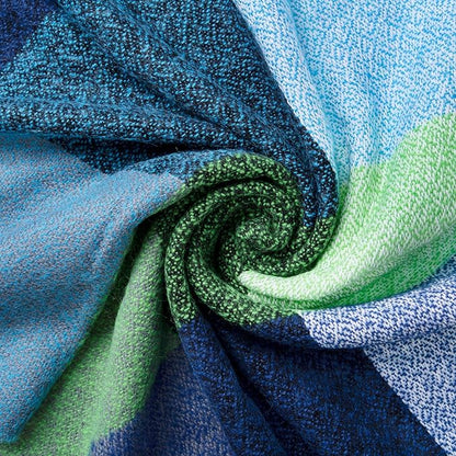 Warm fashion women's oversized plaid scarf, an essential fall winter accessory.