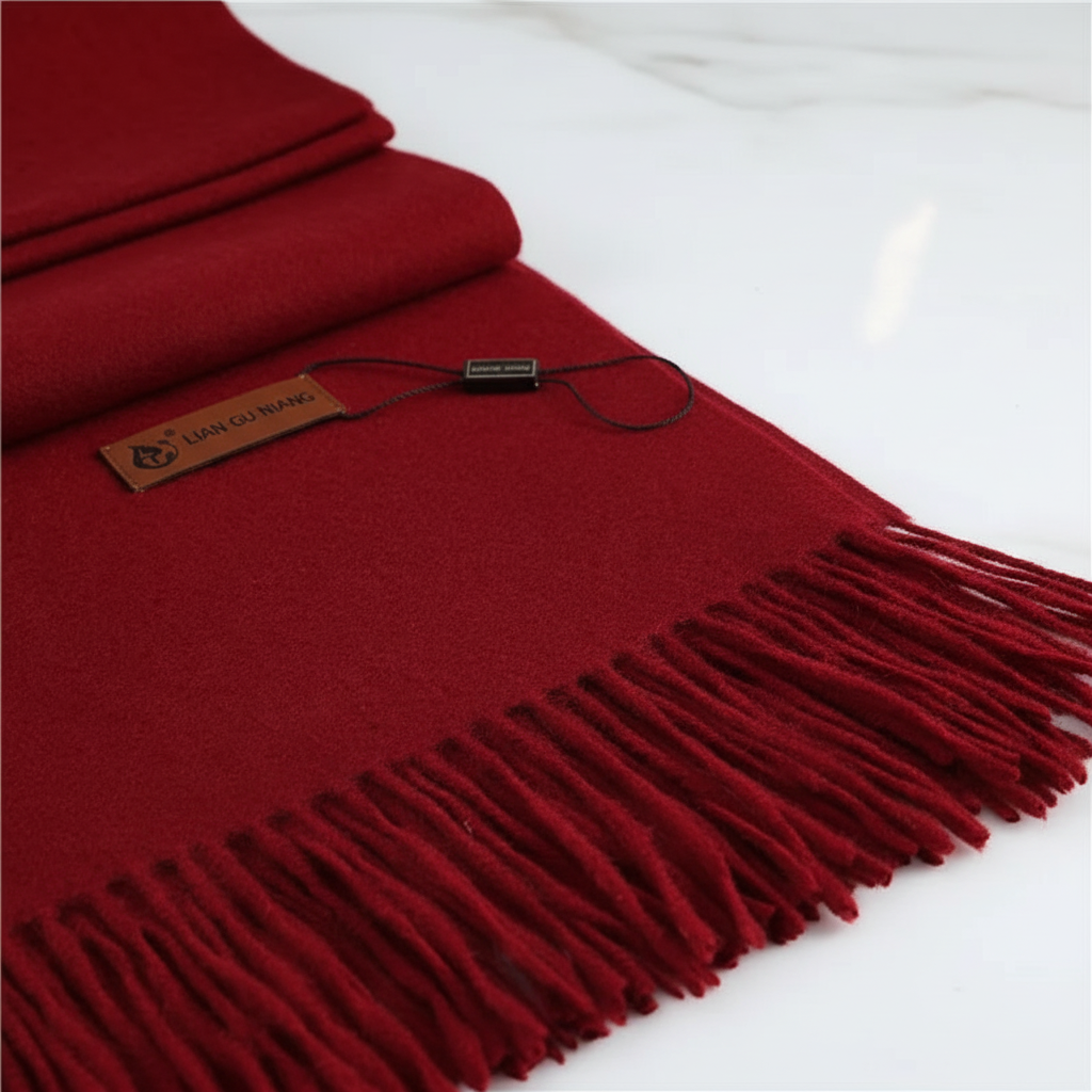 Versatile oversized women's scarf, a soft winter accessory for cozy fashion & elegant styling in cold weather.