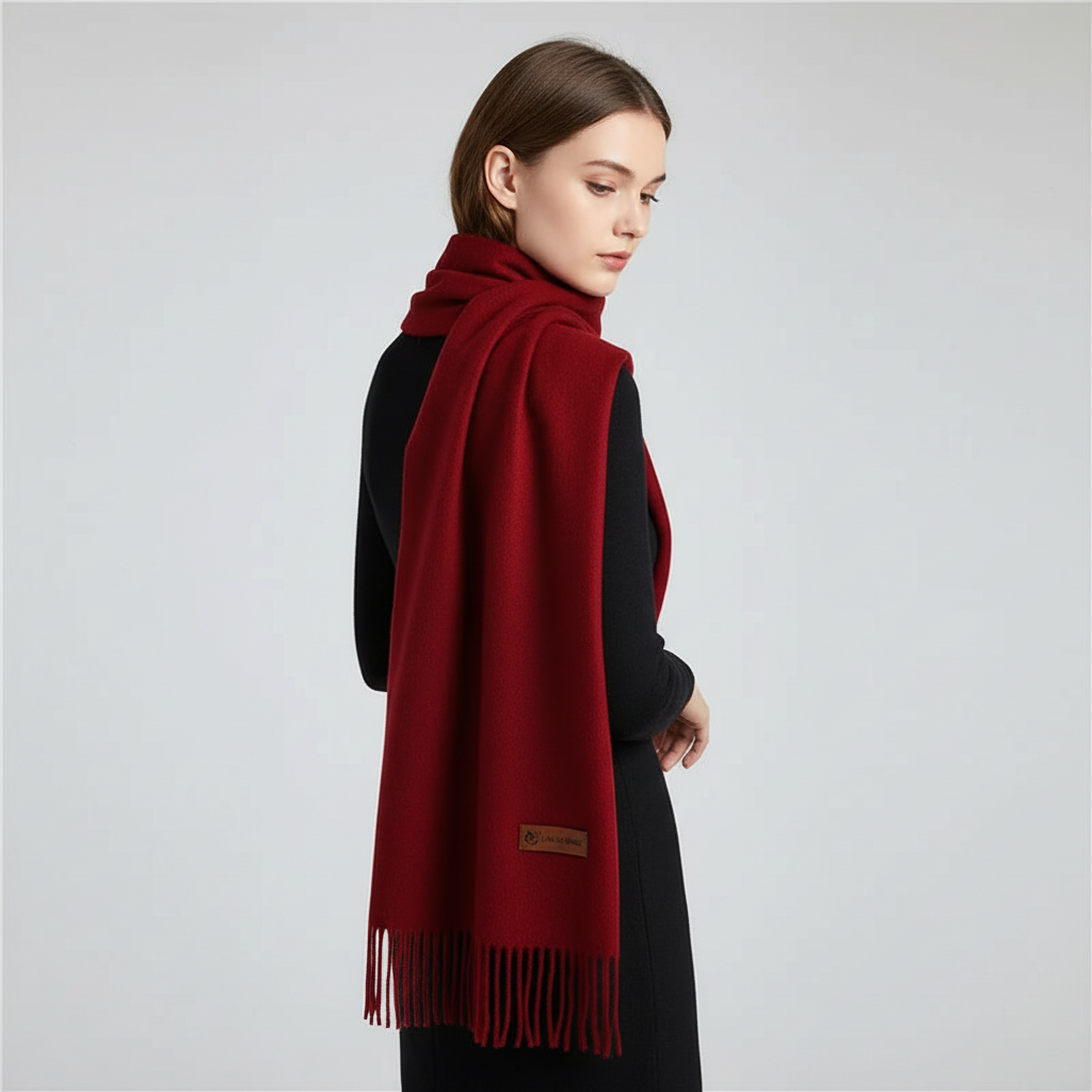 Plush, soft women's winter scarf, an oversized wrap for ultimate coziness and cold weather comfort & style.