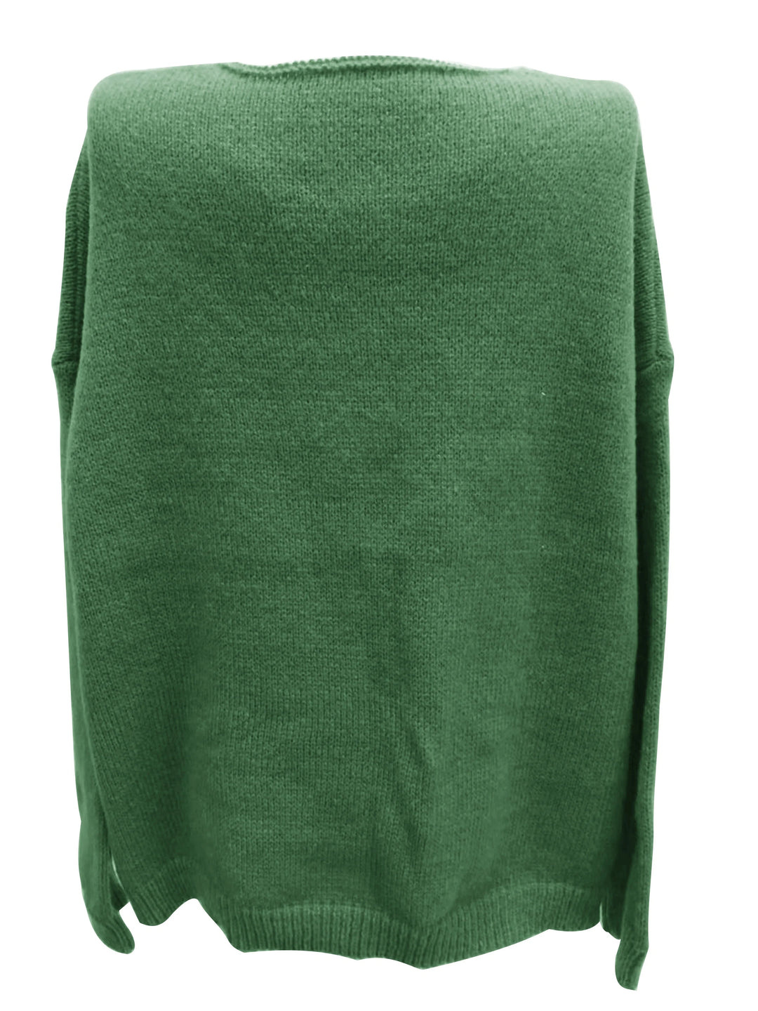Women's plus size oversized V-neck sweater. Cozy long sleeve top for fall & winter elegance.