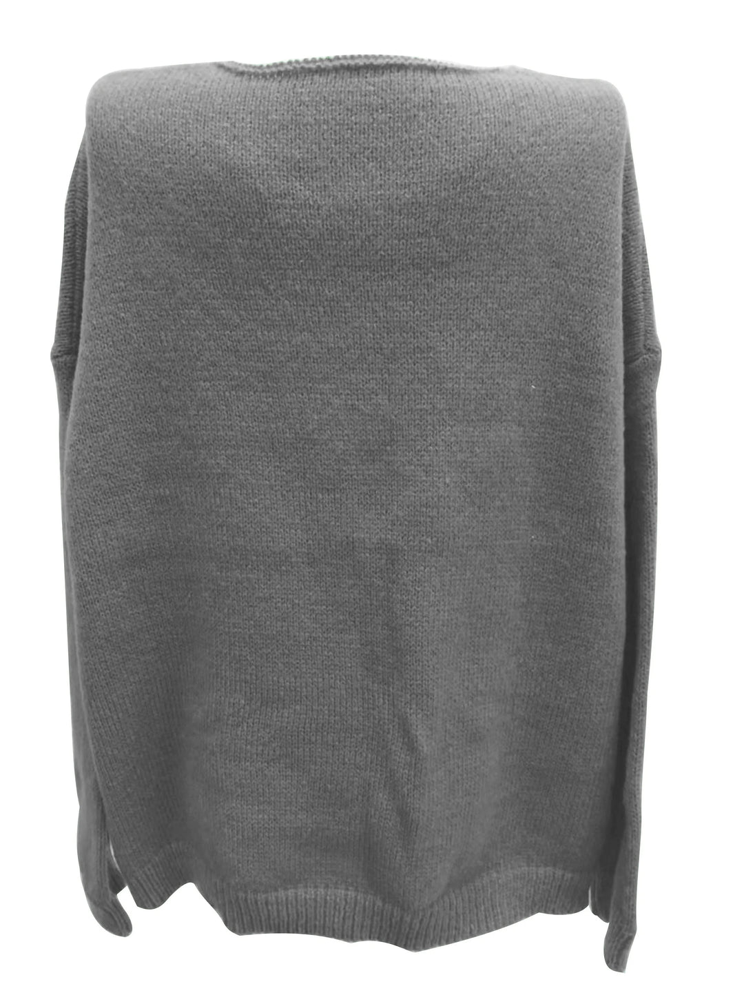 Warm women's plus size oversized V-neck sweater. Cozy & stylish for fall & winter comfort.