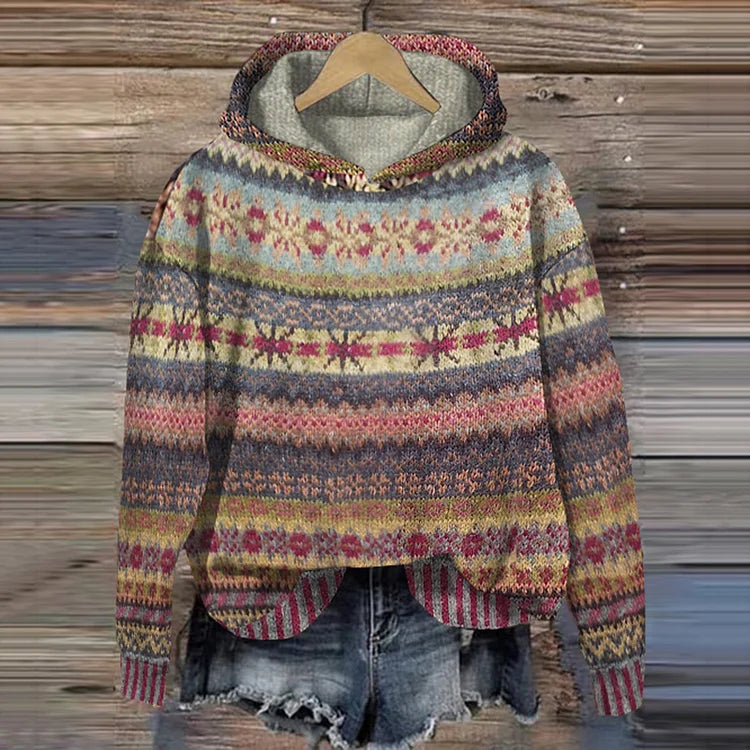 Women's oversized warm pullover hoodie in soft fabric, ideal for cozy layering, casual wear & comfortable loungewear.