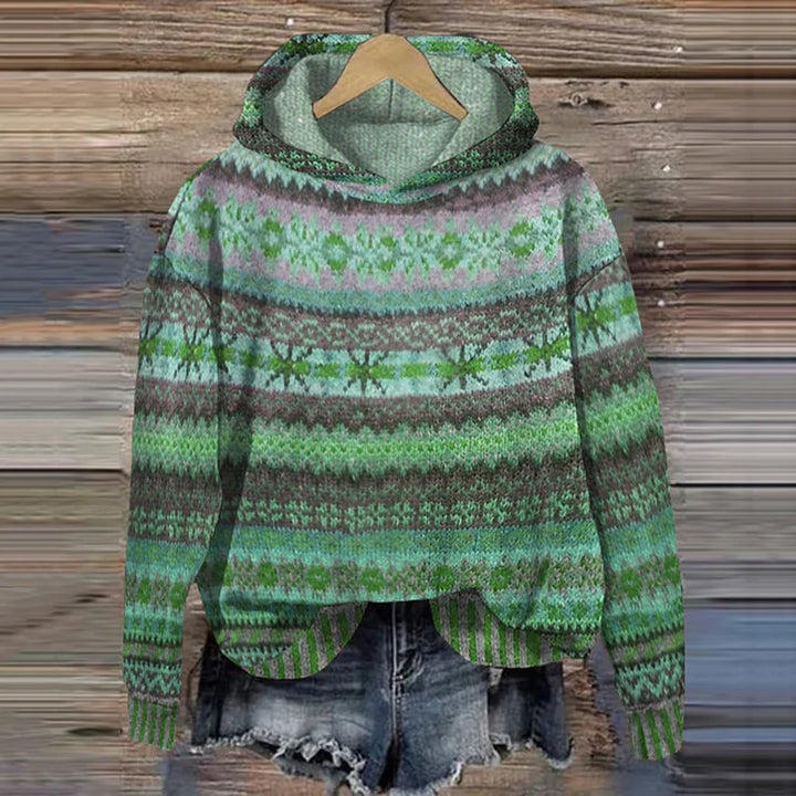 Relaxed fit women's warm hoodie, perfect for everyday comfort, fall fashion, winter style & effortless layering.