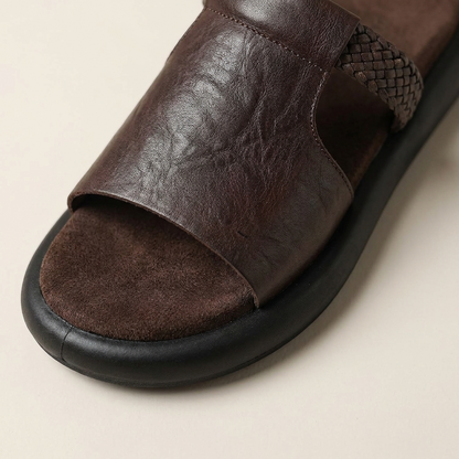 Summer-ready women's Palermo open-toe flat slides, easy slip-on footwear for relaxed and chic everyday style.