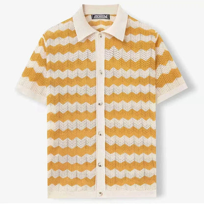 Elegant women's relaxed fit button up, a breezy long sleeve casual shirt for chic summer fashion.