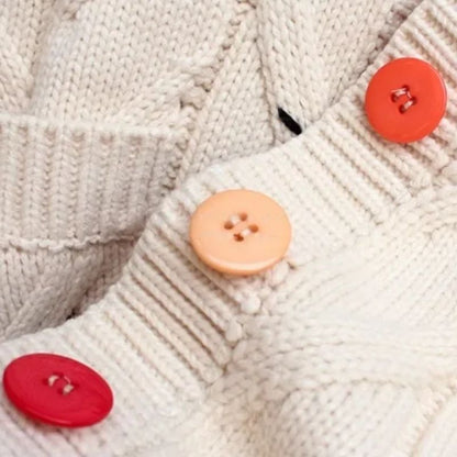 Cozy women's Patcha textured long cardigan. A vibrant, stylish piece for casual elegant layering & fall fashion.