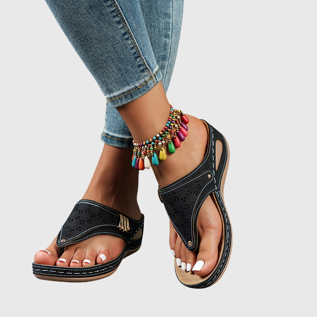 Women's versatile platform ankle strap sandals. Perfect for dressing up or casual summer comfort.