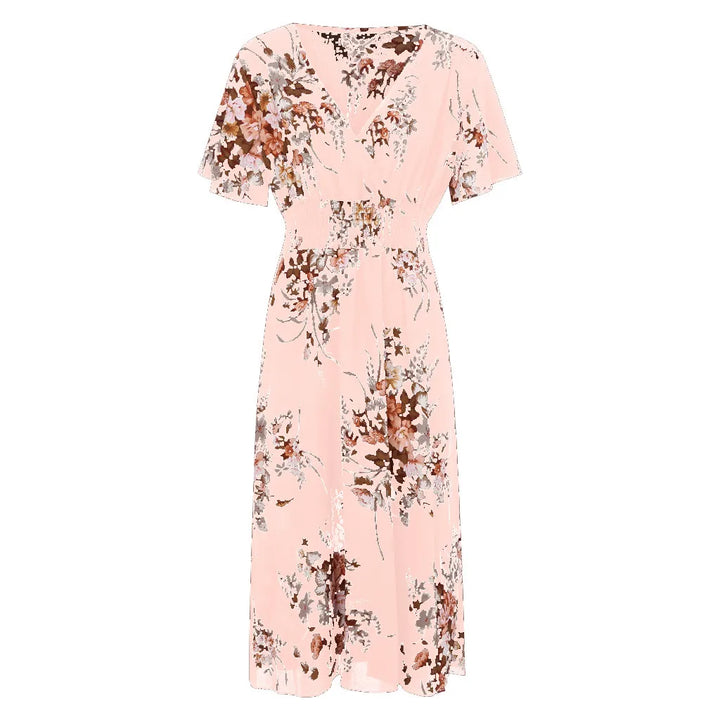 Yellow floral plus size maxi, cheerful fall fashion, comfortable wear.