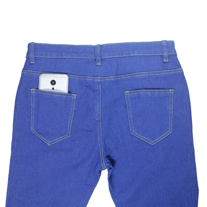 Curvy-fit women's plus size high-waisted skinny jeans with great stretch.