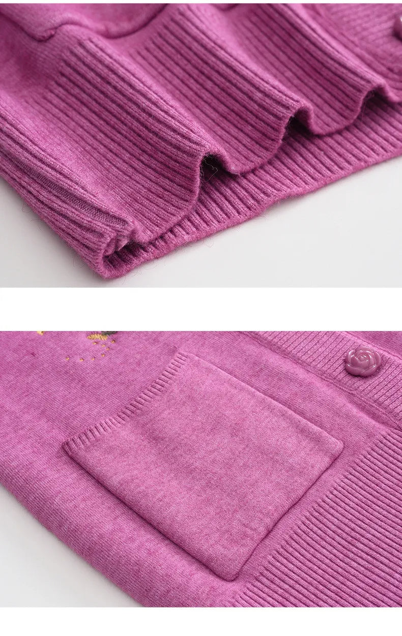 Women's plus size knit sweater, cozy and warm, perfect for winter and autumn casual elegance.