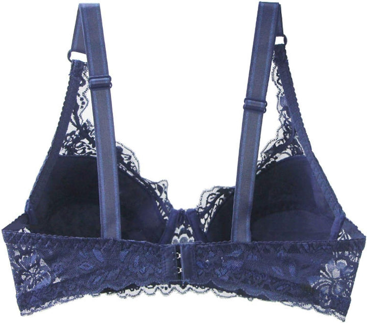 Full figure women's intimate wear: a sexy lace push-up bra for ultimate comfort, support & curve definition.