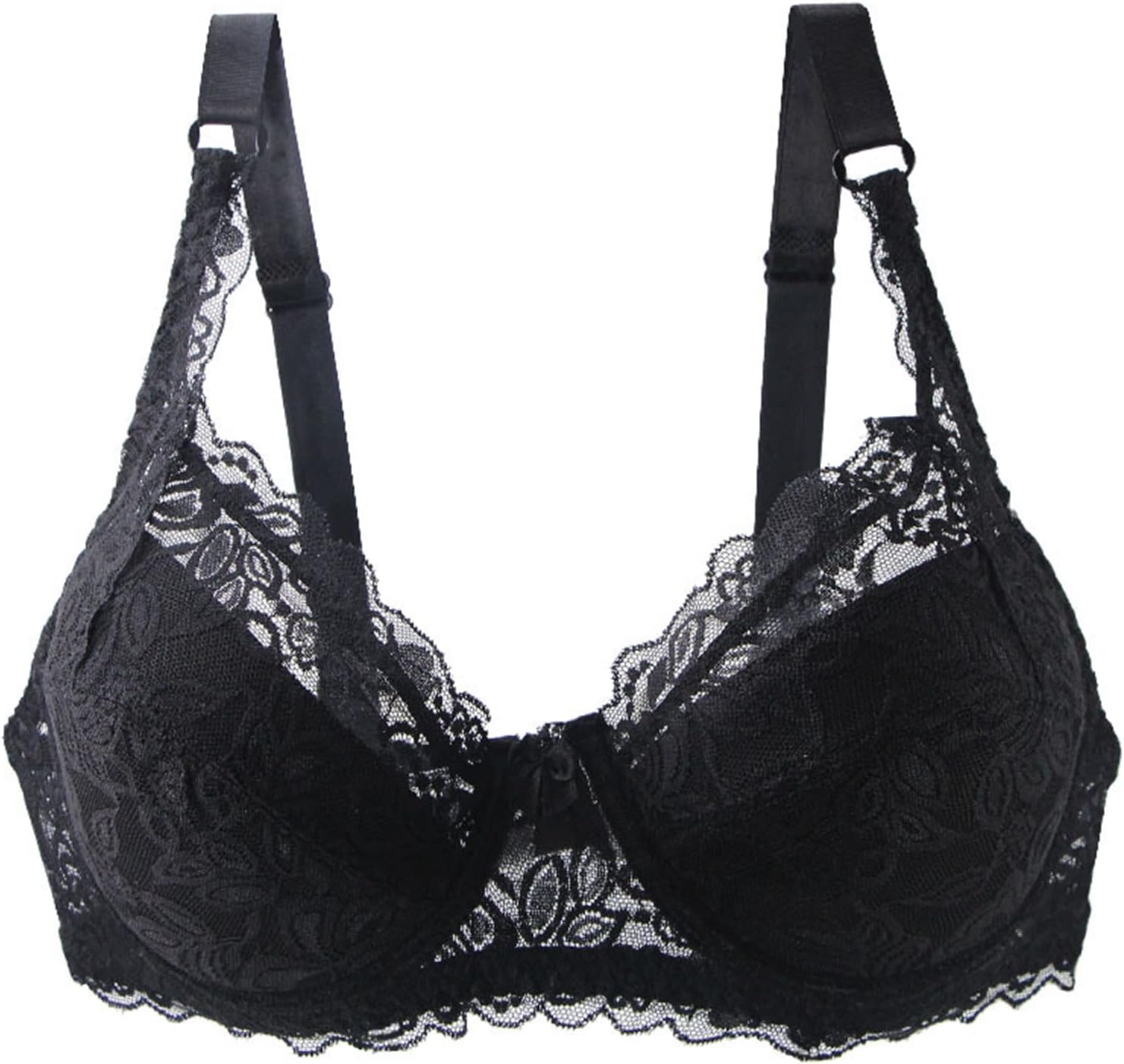 Comfortable & supportive plus size lace push-up bra for women, perfect for everyday wear & enhanced curves.