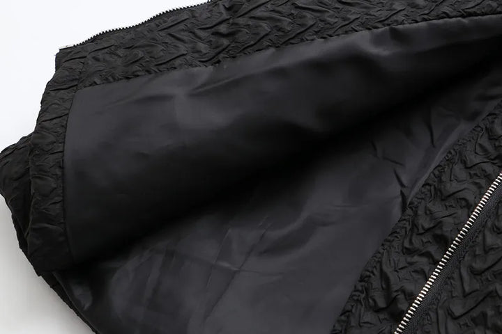 Fashionable women's plus-size winter coat, puffer style warmth.