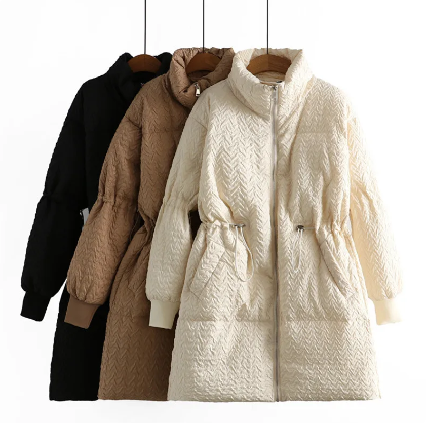 Women's fashion winter jacket, plus-size & stylish puffer.