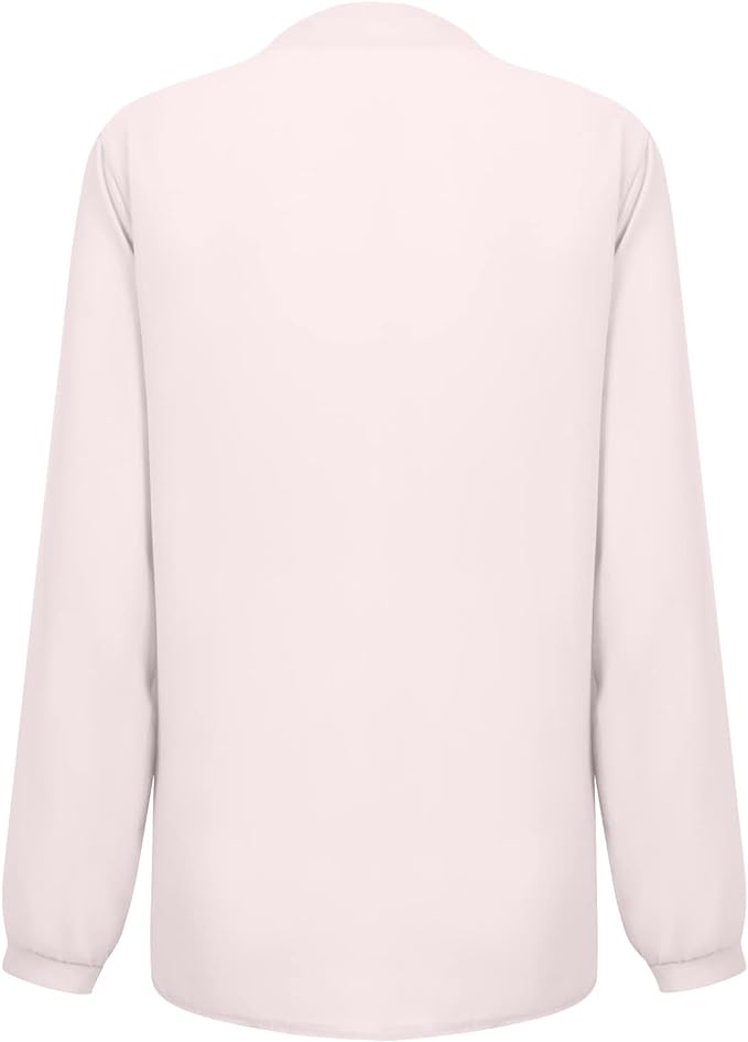 Women's plus size sequin long sleeve blouse, V-neck design, elegant and comfortable fit.