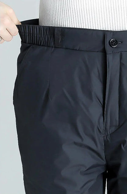 Casual & comfortable Women's Plus Size Straight Leg Down Pants, keeping you warm during winter activities.