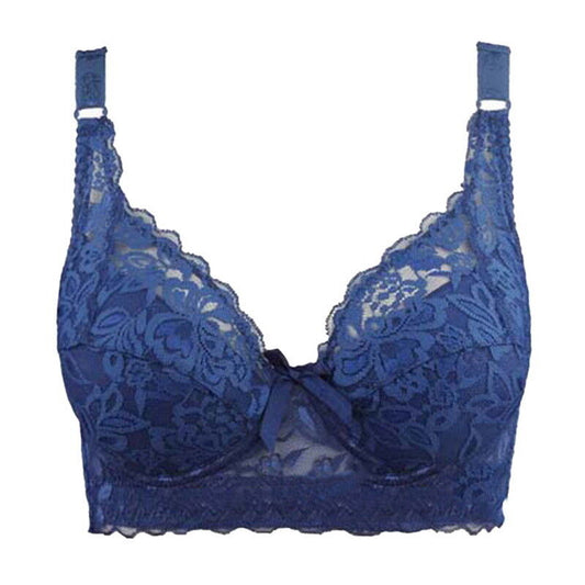 Women's plus-size wire-free bra for all-day comfort & support. Full coverage, padded cups & adjustable straps.